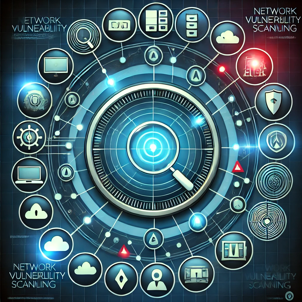 Diagram comparing external attacker view versus internal network scanning coverage